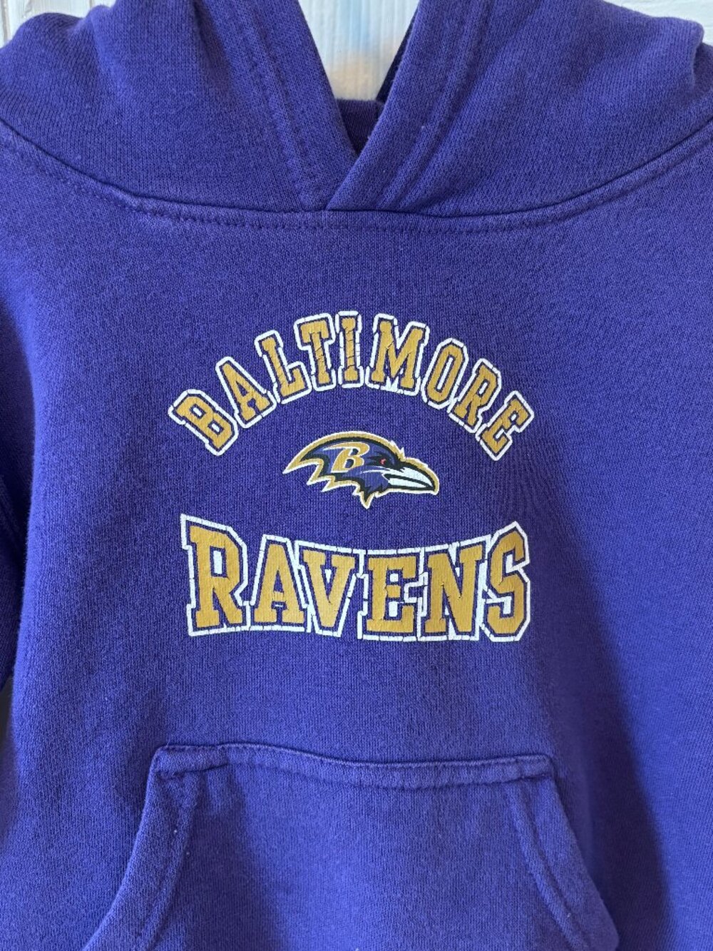 NFL TEAM APPAREL Baltimore Ravens Kids Purple Hoodie Sweatshirt Size 3T - Picture 4 of 7
